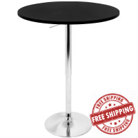 Lumisource BT-TLELIA27 BK Adjustable Bar Table